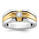 14k Two-tone IBGoodman Men's Diamond Ring Mounting