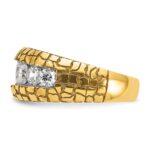 IBGoodman 14k 2 carat Lab Grown Diamond VS/SI+ G+ Complete Men's Nugget Ring - Image 3