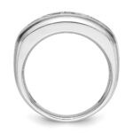 IBGoodman 14k White Gold 1 3/4 carat Lab Grown Diamond VS/SI+ G+ Five Stone Complete Men's Ring - Image 2