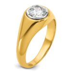 IBGoodman 14k 1 carat Lab Grown Diamond VS/SI+ G+ Round Complete Men's Ring - Image 6