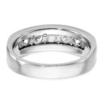 IBGoodman 14k White Gold Men's Polished 1 Carat AA Quality Diamond Ring - Image 7