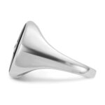 14k White Gold IBGoodman Men's Onyx and 1/10 carat Diamond Complete Ring - Image 3