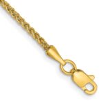 14K 1.55mm Semi-Solid Wheat with Lobster Clasp Anklet