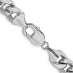 14k White Gold 11mm Semi-Solid Miami Cuban Chain - Image 3