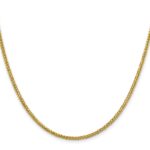 14K 2.35mm Semi-Solid 3-Wire Wheat with Lobster Clasp Chain - Image 2