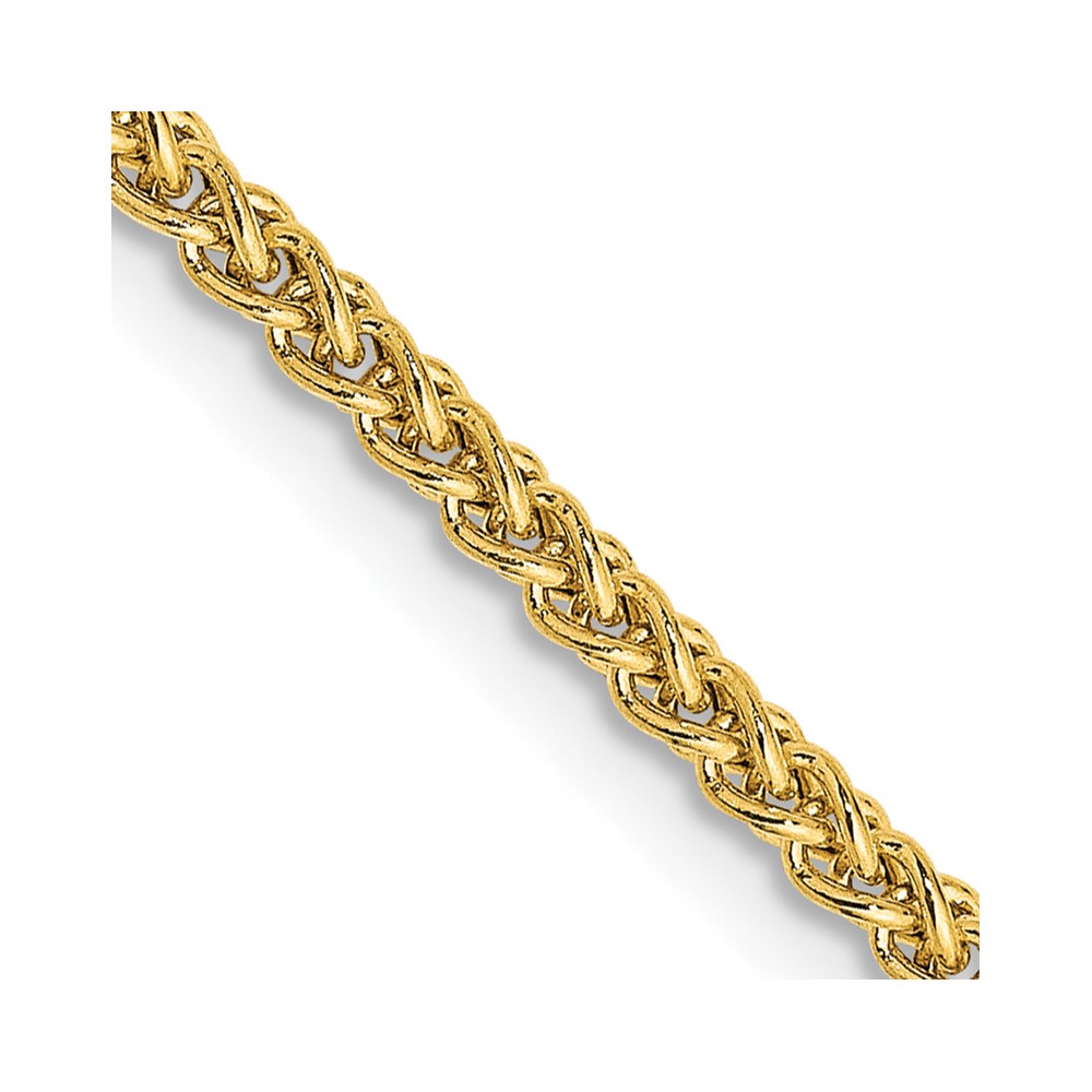 BC76.jpg 14K 2mm Semi-Solid Wheat with Lobster Clasp Chain - Image 1