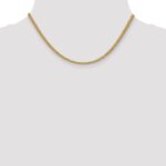14K 2.6mm Semi-Solid 3-Wire Wheat with Lobster Clasp Chain - Image 4