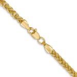 14K 2.6mm Semi-Solid 3-Wire Wheat with Lobster Clasp Chain - Image 3