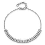 14k White Gold 2 3/8 carat Lab Grown Diamond VS/SI+ G+ Complete 6.5 inch with 1 inch extension Bracelet - Image 4