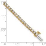 14k 2 3/4 carat Lab Grown Diamond VS+ F+ Complete Tennis Bracelet - Image 6