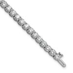 14k White Gold  9 carat Lab Grown Diamond VS+ F+ Complete Tennis Bracelet