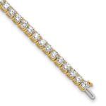 14k 10 carat Lab Grown Diamond VS+ F+ Complete Tennis Bracelet