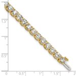 14k 14 carat Lab Grown Diamond VS+ F+ Complete Tennis Bracelet - Image 6