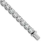 14k White Gold  25 carat Lab Grown Diamond VS/SI+ G+ Complete Tennis Bracelet