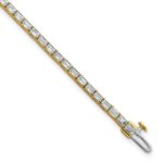 14k 5 carat Lab Grown Diamond VS/SI+ G+ Complete Emerald Tennis Bracelet