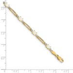 10k Fancy Diamond and Opal Bracelet - Image 3