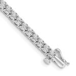 10k White Gold Illusion Setting Diamond Bracelet