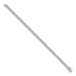 14k White Gold 2 carat Lab Grown Diamond VS/SI+ G+ Complete 7.5 inch Illusion Setting Bracelet - Image 2