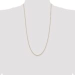 14K .9mm Box with Spring Ring Clasp Chain - Image 4