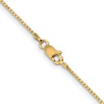 14K 1mm Box with Lobster Clasp Chain - Image 4