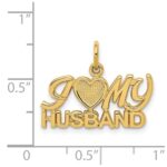 14k I (Heart) MY HUSBAND Charm - Image 3