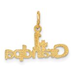 14k #1 GRANDPA Charm - Image 3
