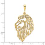 14k Filigree Lions Head Pendant - Image 4