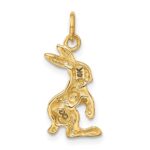 14k Jack Rabbit Charm - Image 3
