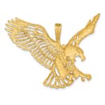 14k Large Cut-out Wings Eagle Charm - Image 4