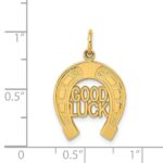 14k GOOD LUCK Horseshoe Charm - Image 4