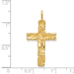 14k Nugget Cross Pendant - Image 3