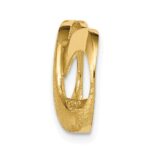 14k Polished and Textured Infinity Slide Fits up to 4mm Regular/5mm Fancy or Reversible Omega - Image 2