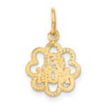 14k #1 MOM Charm - Image 3