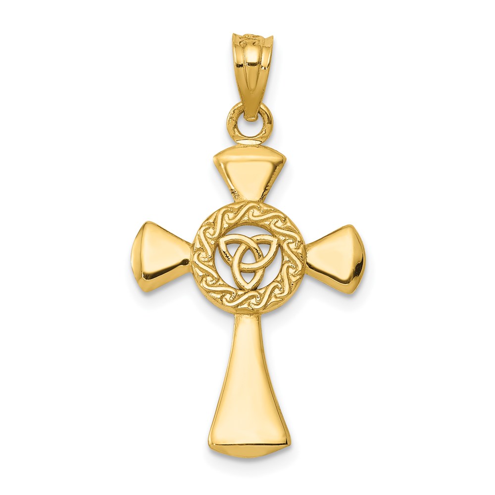 C1943.jpg 14k Celtic Cross Pendant - Image 1
