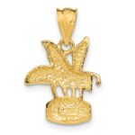 14k Bee on HONEY Jar Pendant - Image 3