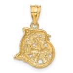 14k Dolphin and Sanddollar Charm - Image 3