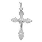 14k White Gold Crucifix Pendant - Image 4