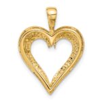 14K Polished Heart Pendant - Image 3