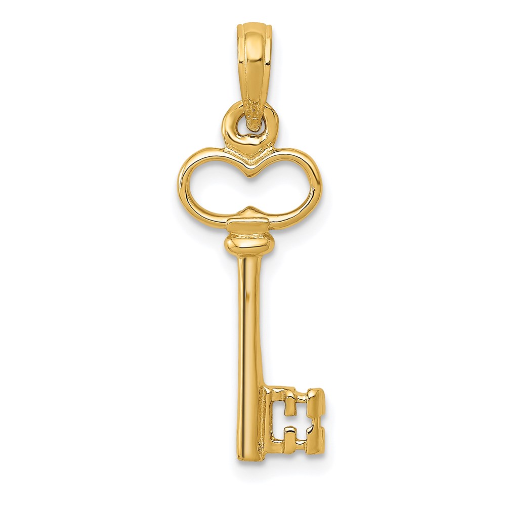 C2940.jpg 14K Polished 3-D Key Charm - Image 1