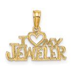 14k I HEART MY JEWELER Charm