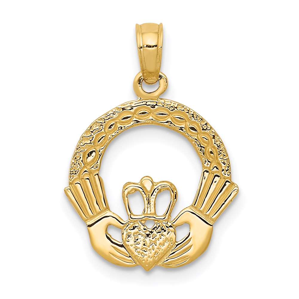 C3035.jpg 14k Claddagh Charm - Image 1