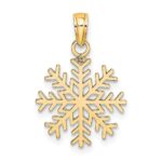 14k Snowflake Pendant - Image 3