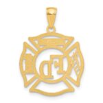 14k FD MEMBER in Shield Pendant - Image 3