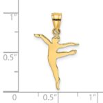 14k Polished Dancer Charm - Image 3