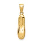 14k 3-D Ballet Slipper Pendant - Image 4