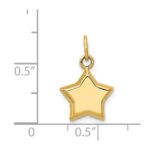 14k 3-D Puffed Star Charm - Image 4