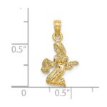 14k 3-D Virgo Zodiac Charm - Image 3