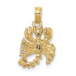 14k 3-D Scorpio Zodiac Charm - Image 4