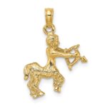 14k 3-D Sagittarius Zodiac Charm - Image 4