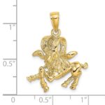 14k Large Aries Zodiac Charm - Image 3